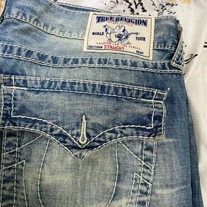 True religion men relax distress jeans